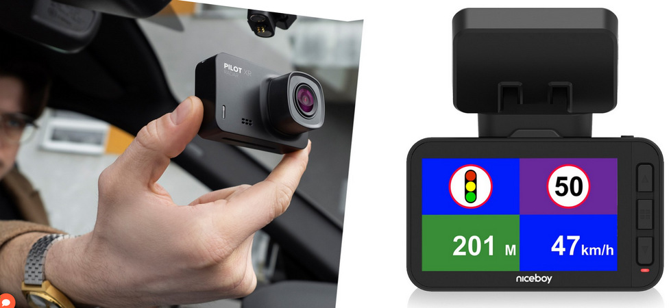 Autokamera Niceboy PILOT XR Radar 4K s hlášením radarů černá