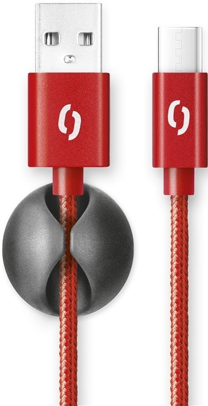 Kabel Aligator Premium USB/USB-C, 1m - červený