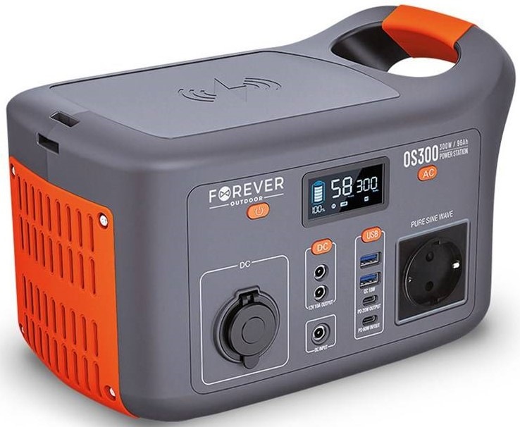 Nabíjecí stanice Forever OS300 300W (307 Wh) šedá/oranžová