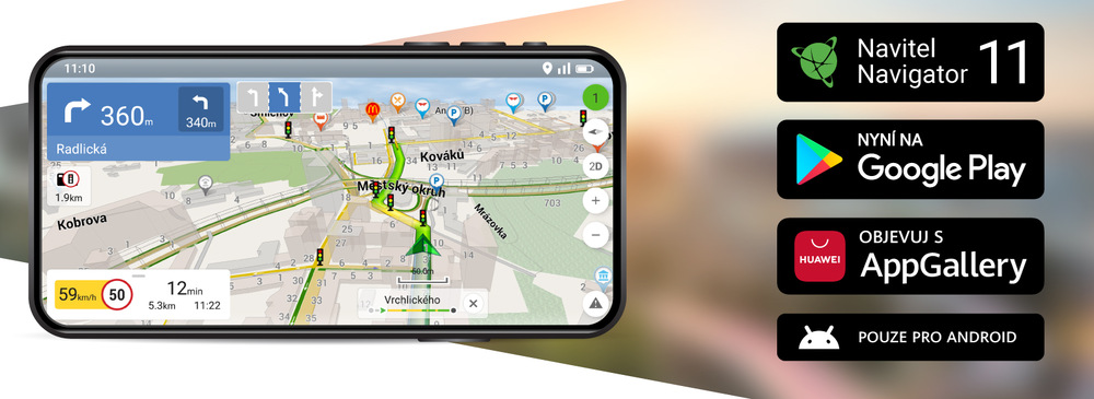 Autokamera NAVITEL RS985 GPS černá