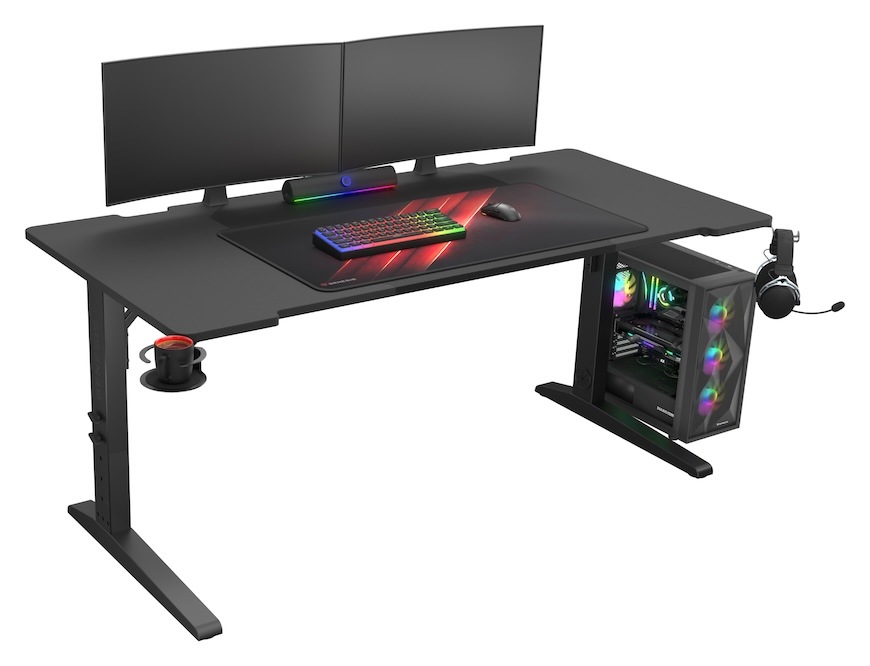 Herní stůl Genesis HOLM MODULAR 180, RGB černý Herní stůl Genesis HOLM MODULAR 180, RGB černý