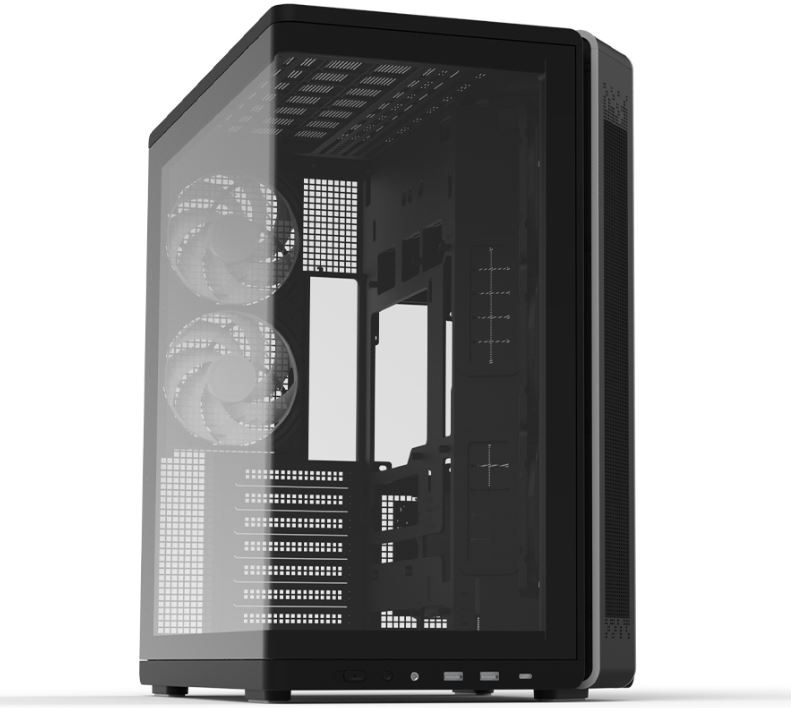 Case Zalman P60 ze zadní strany