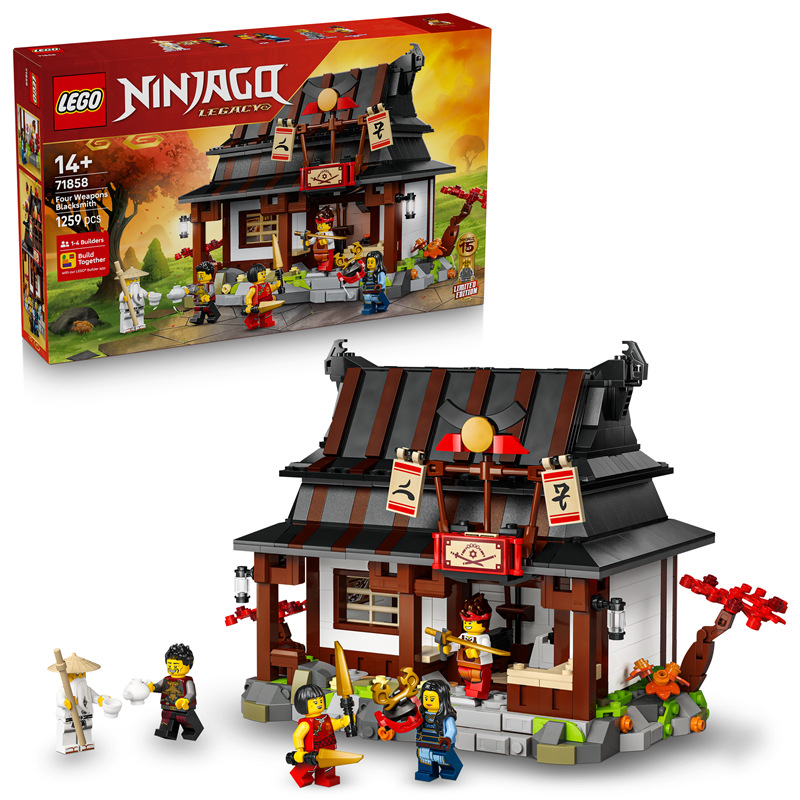 Stavebnice LEGO® NINJAGO® 71858 Kovárna Čtyři zbraně: 15 let NINJAGO