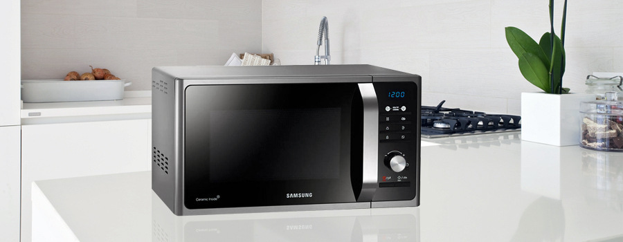 Mikrovlnná trouba Samsung Muse3 MG23F301TAS/EO černá/stříbrná Mikrovlnná trouba Samsung Muse3 MG23F301TAS/EO