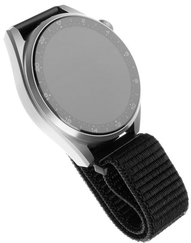 Řemínek FIXED Nylon Strap s šířkou 22mm pro smartwatch černý