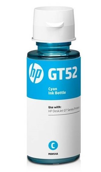Inkoustová náplň HP GT52, 8 000 stran azurová