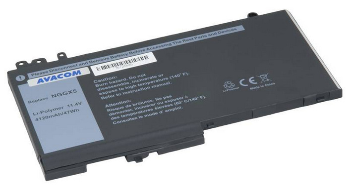 Baterie Avacom Dell Latitude E5270 / E5570 Li-Pol 11,4V 4120mAh 47Wh Avacom Dell Latitude E5270 / E5570 Li-Pol 11,4V 4120mAh 47Wh (NODE-E527-68P)