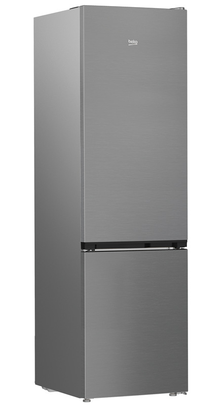 Chladnička Beko B7RCNA417HXP, NoFrost, šedá barva.