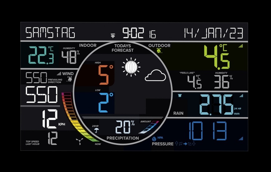 Meteorologická stanice TFA 35.8003.01 VIEW PRO černý TFA 35.8003.01 VIEW PRO, černá
