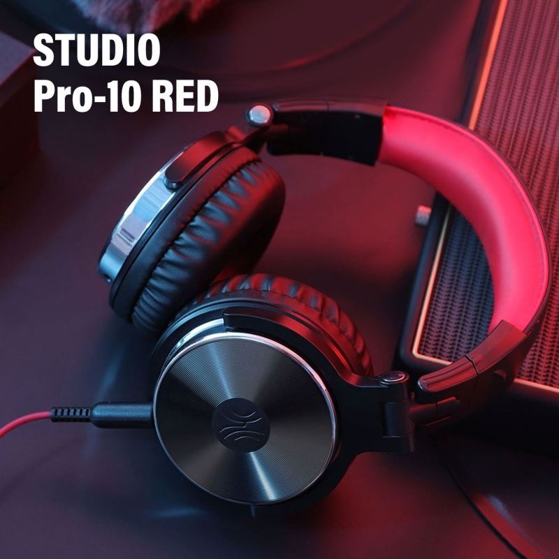 Sluchátka OneOdio Pro-10 DJ černá/červená ODIPRO10RED_03