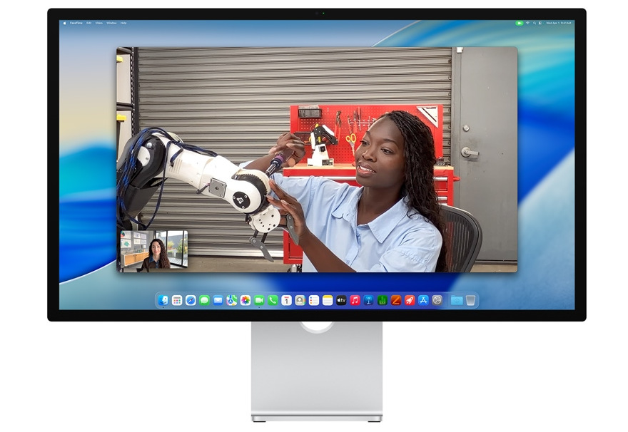 Monitor Apple Studio Display - sklo s nanotexturou - stojan s nastavitelným náklonem a výškou Apple Studio Display disponuje i 12Mpx kamerou Center Stage