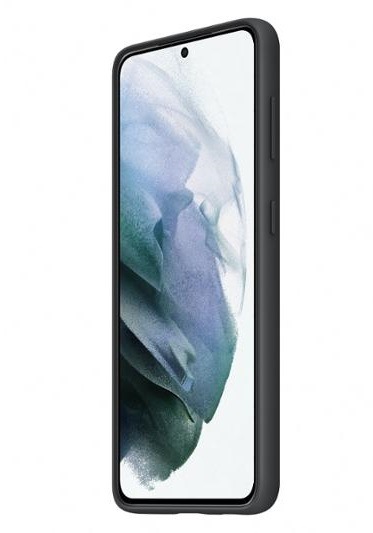 Kryt na mobil Samsung Silicone Cover na Galaxy S21 5G černý