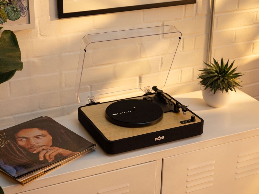 Gramofon Marley Revolution černý/hnědý MARLEY Revolution, černá/hnědá