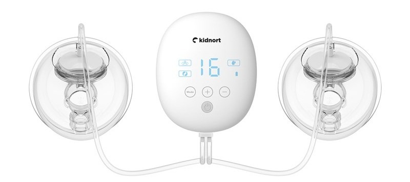 Odsávačka mateřského mléka Kidnort Apning DE-050647 obsahuje LED dotykový displej