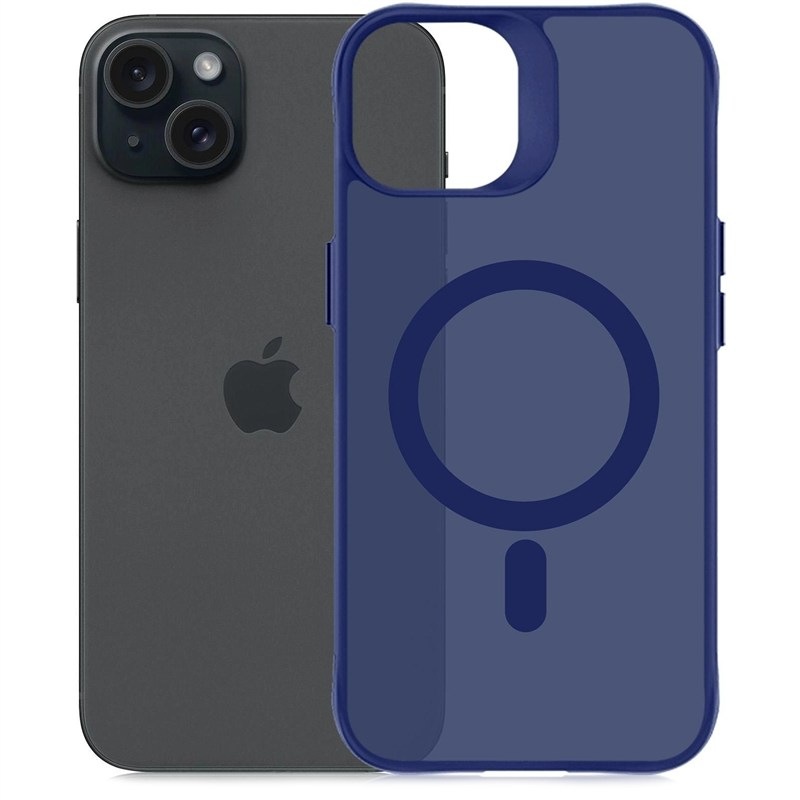 Kryt na mobil 3mk HARDY Hazy MagCase na Apple iPhone 15 - modrá
