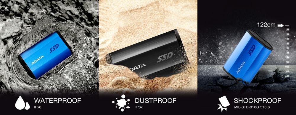 SSD externí ADATA SE800 512GB modrý ADATA SE800