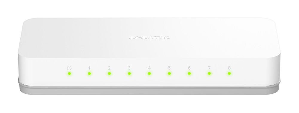 Switch D-Link GO-SW-8E šedý/bílý