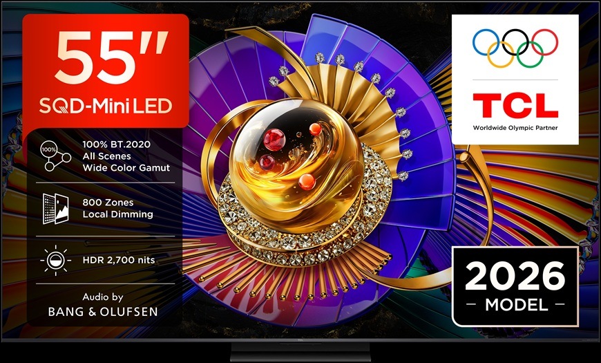 Televize TCL 55C7L s úhlopříčkou 139 cm.