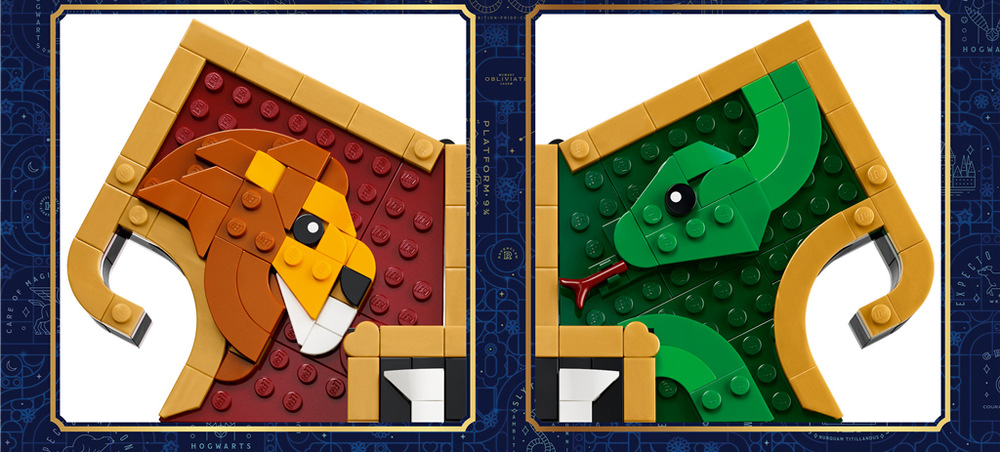 Po sestavení 545 kostek LEGO můžete erb umístit na podstavec a vystavit ho jako působivou dekoraci.