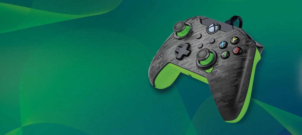 PDP Wired Controller pro Xbox Series X|S / Xbox One / PC - Neon Carbon (049-012-CMGG), černá/šedá