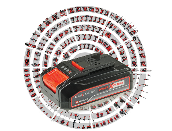 Set baterie a nabíječky Einhell Power-X-Change 18 V/2,5