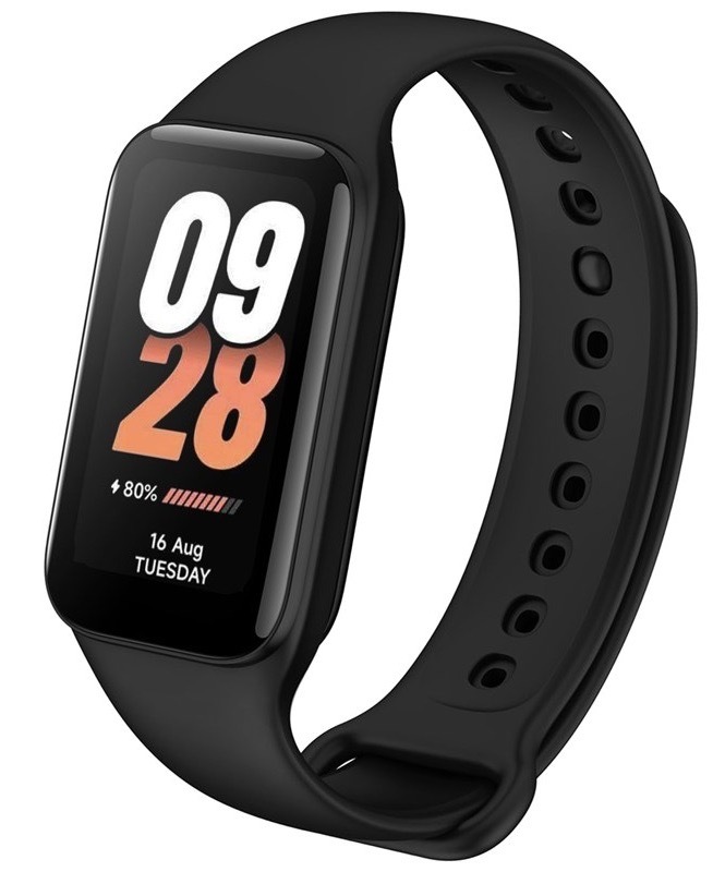 Řemínek FIXED Silicone Strap na Xiaomi Smart Band 8 Active/9 Active černý