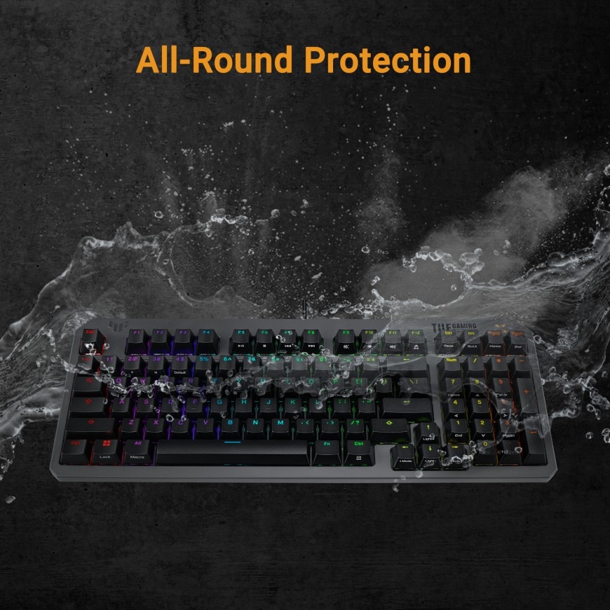Klávesnice Asus TUF Gaming K3 GEN II - US layout - černá