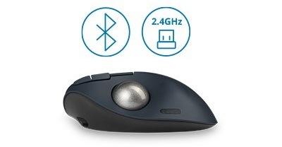 Trackball KENSINGTON Pro Fit Ergo TB550 EQ černá/stříbrná Trackball KENSINGTON Pro Fit Ergo TB550 EQ černá/stříbrná
