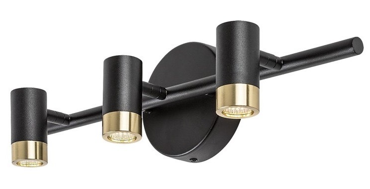 Bodové svítidlo Rabalux KADIR 75042, 9W, 820 lm černé/zlaté