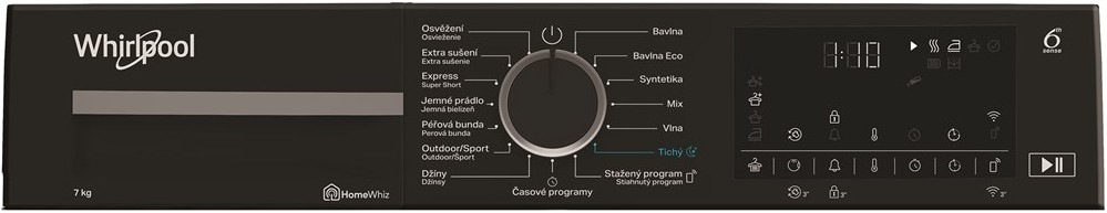 Sušička prádla Whirlpool C WSD 74M WBS CZ X bílá český panel - Sušička prádla Whirlpool C WSD 74M WBS CZ X