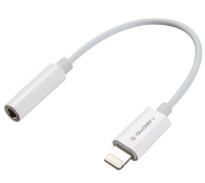 Kabel GoGEN Lightning (M) / 3,5mm jack (F)