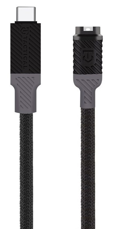 Nabíjecí kabel Tactical Recce 3:20 pro Garmin USB-C černý/šedý