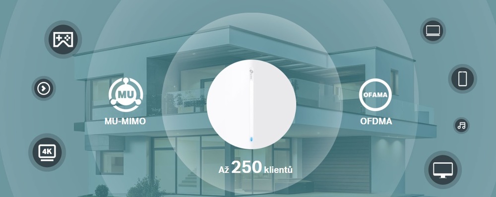 Přístupový bod (AP) TP-Link Festa F65, Wi-Fi 6 AX3000 AP bílý