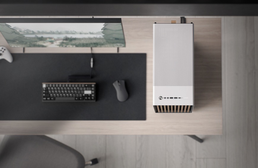Case FRACTAL DESIGN North Charcoal Black Tempered Glass Light Tint černá