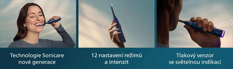 Zubní kartáček Philips Sonicare 7100 HX7423/01 modrý Zubní kartáček Philips HX7423/01 Sonicare 7100