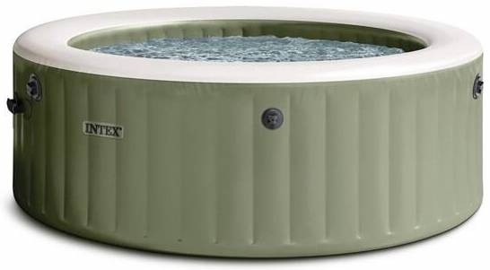 Vířivka Intex PureSpa Bubble Massage 28426NP v zeleném provedení s nafukovací kruhovou konstrukcí