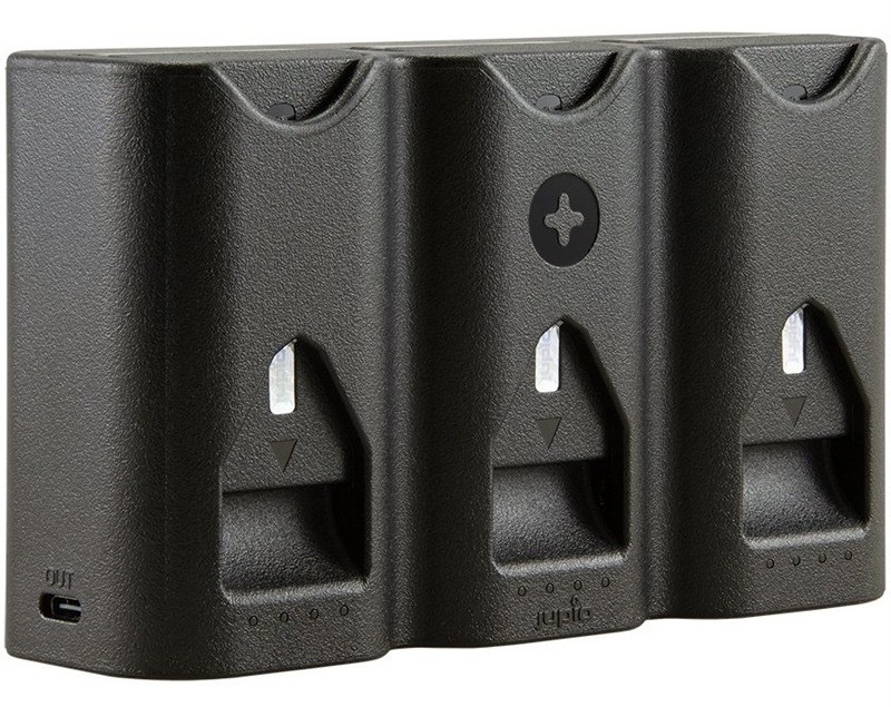 Nabíječka Jupio pro Canon, 4 LED indikátory pro každý slot
