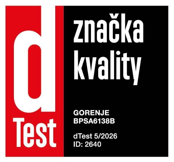 ikona ocenění dTest pro troubu Gorenje