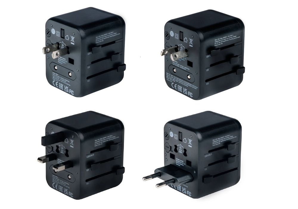 Cestovní adaptér Verbatim UTA-02 s 1 x USB-C PD 20W / 1 x USB-A QC 3.0 černý