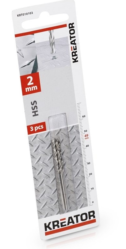 Vrták Kreator KRT010103, 2×49 mm