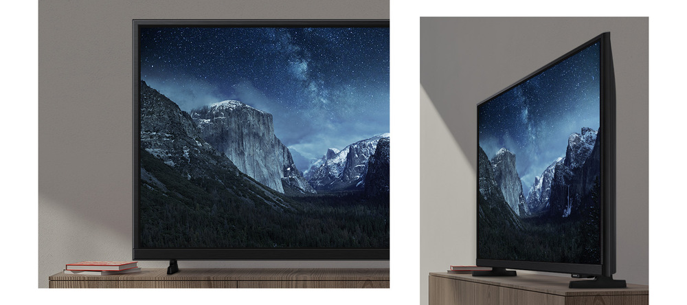 Televize Samsung UE32F6002 - detail bezrámečkového designu televize