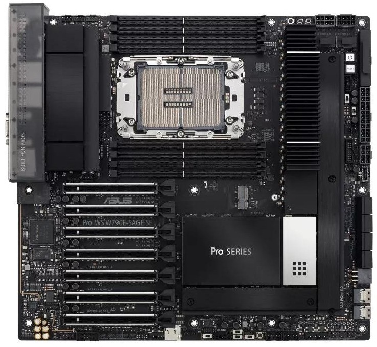 Základní deska Asus Pro WS W790E-SAGE SE, černá barva