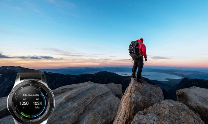 Chytré hodinky Samsung Galaxy Watch 46mm LTE stříbrné Samsung Galaxy Watch 46mm LTE (SM-R805FZSATMZ), stříbrná