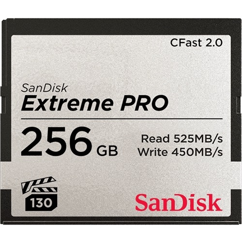 Paměťová karta SANDISK Extreme Pro CFast 2.0 256 GB (525R/450W)