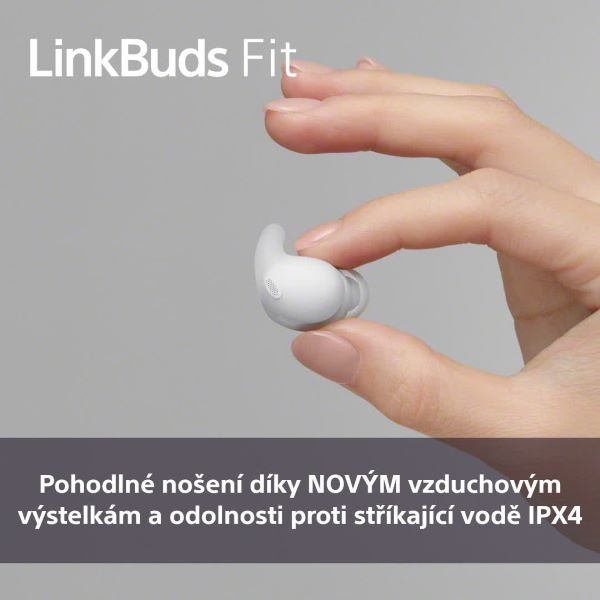 Sluchátka Sony LinkBuds Fit - fialová