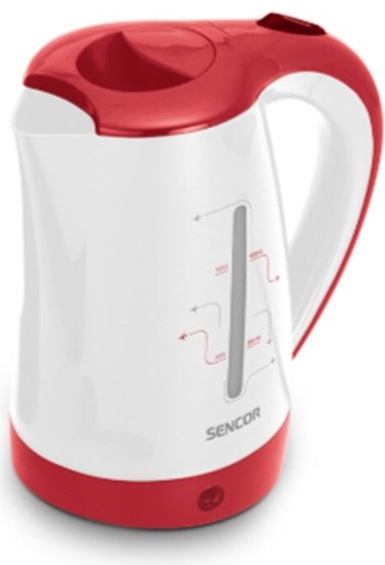 Rychlovarná konvice Sencor SWK 150RD bílá/červená