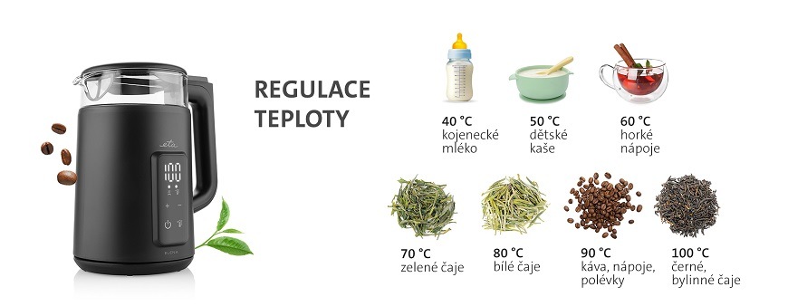 Чайник ETA Elena з подвійними стінками та регулюванням температури