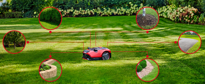 Robotická sekačka Einhell FREELEXO CAM PLUS 600 Einhell sekačka