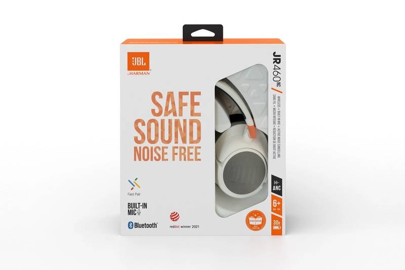 Sluchátka JBL JR 460NC bílá JBL JR 460NC