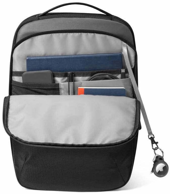 Batoh na notebook tomtoc Explorer - T60 Laptop Backpack černý Vnitřní organizace batohu tomtoc Explorer T60 s kapsami na notebook, tablet, dokumenty a drobné příslušenství
